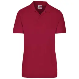 Mens Houston Stretch Golf Shirt Red Front
